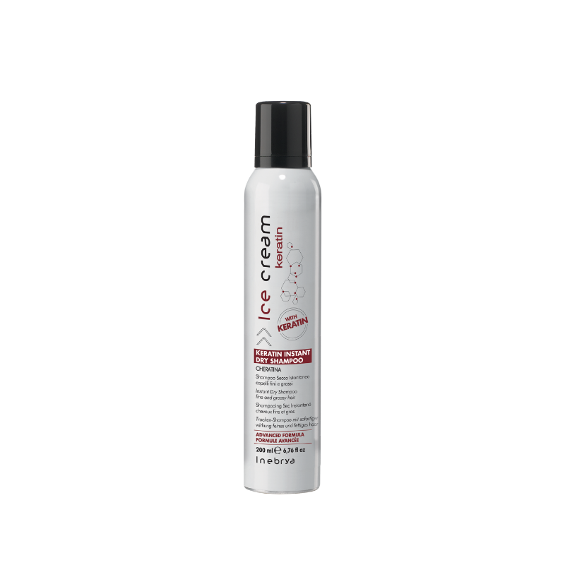 Champú seco instantáneo con queratina 200 ml
